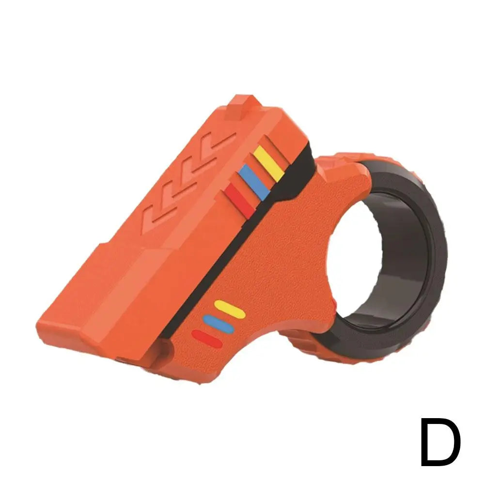 Multi-function Stress Relief Fidget Ring Office Decompress Rotary Finger Sliders Small Pistol Fingertip Toy for Adults Kids Gift