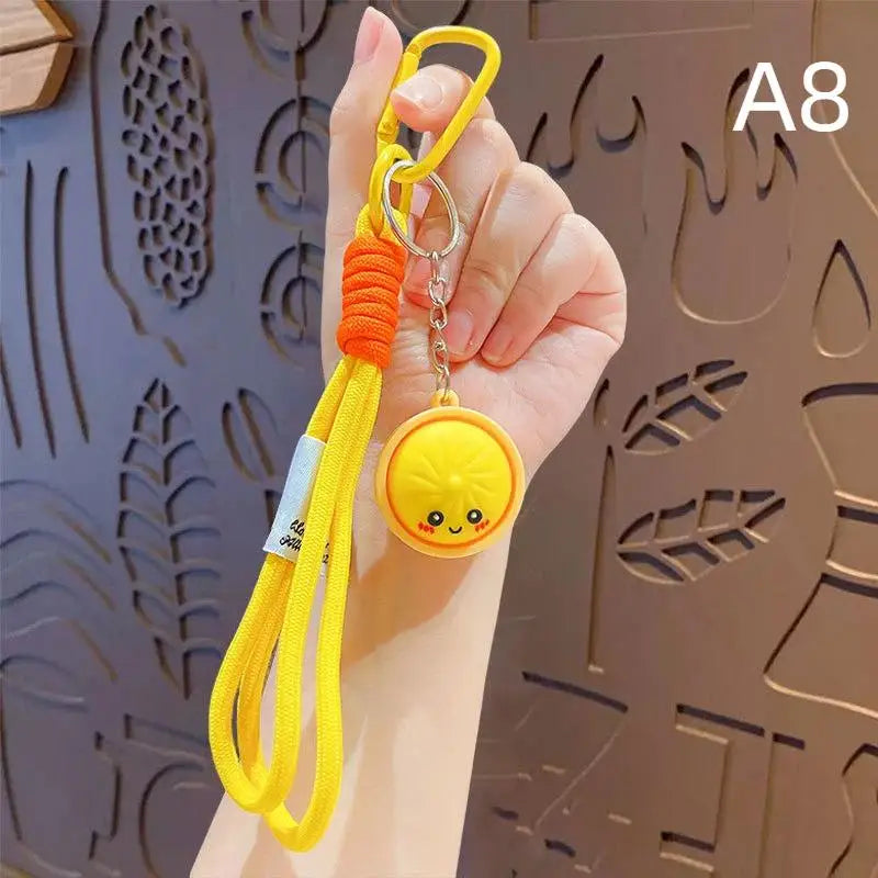 Cute Dumpling Keychain 1Pcs Realistic Baozi with Mini Steamer Creative Pendant for Wedding Party Favor Small Gifts