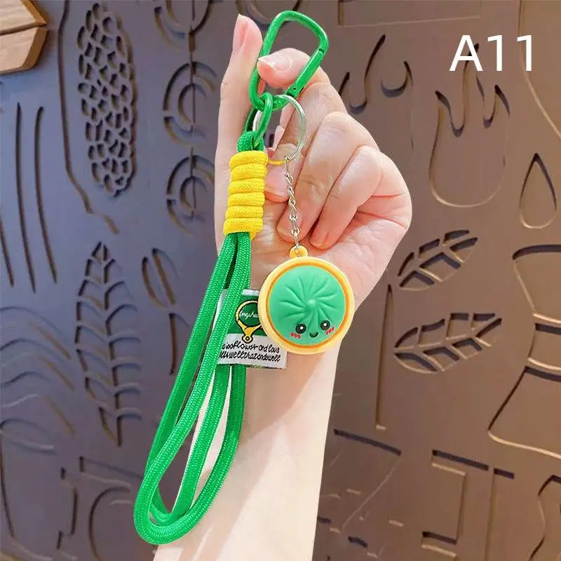 Cute Dumpling Keychain 1Pcs Realistic Baozi with Mini Steamer Creative Pendant for Wedding Party Favor Small Gifts